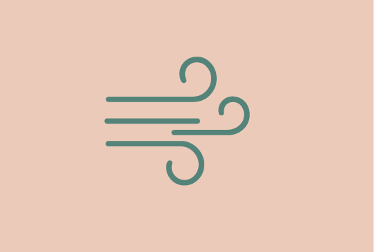 Bild med ikon för andningsförmåga