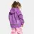 Baksida på Didriksons Slaskeman Kids' Set regnställ Tulip purple